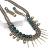 601-GR Emerald  Necklace & Earring Set