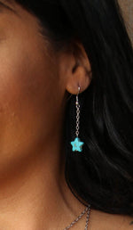 2223 R1 STAR DANGLE EARRING 2"